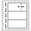 Insert sheets, Champagne - 3 compartments horizontal, LB - type LB.3 - 13 Rings - Pocket dim: 190x81 mm.