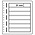 Insert sheets, Champagne - 7 compartments horizontal - LEUCHTTURM, LB - type LB.7 - 13 Rings - Pocket dim: 190x31 mm. ■ per 10 piecess.