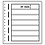 Insert sheets, Champagne - 7 compartments horizontal, LB - type LB.7 - 13 Rings - Pocket dim: 190x31 mm.