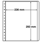 Insert sheets, Champagne - 1 compartment horizontal - LEUCHTTURM, LB - type LB.SH1 - 13 Rings - Pocket dim: 236x293 mm. ■ per 10 piecess.
