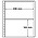 Insert sheets, Champagne - 2 compartments horizontal - LEUCHTTURM, LB - type LB.SH.2 - 13 Rings - Pocket dim: 236x144 mm. ■ per 10 piecess.