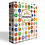 Grande Compart, Sheets (4 rings) for Bottle caps (42 pc.) Transparant with Black background foil - dim: 240 x 296 mm.