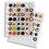 ENCAP, Sheets (4 rings) suitable for Beer caps Ø 32,5 mm. (42 pcs.) Transparent - dim: 240 x 282 mm.