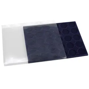 Compact, Blätter (4 Ringe) geeignet für Champagner-Deckel (30 Stk.) Blau - inkl. Transp. Schutzhülle - Abm: 185 x 228 mm.