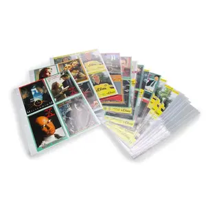 Safe Autogrammkarten Sammelalbum, 4 rings, Einsteckblätter  4 Taschen (50x)