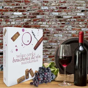 Album (4 anneaux ) convient pour: les Bouchons de vin - incl. 2 feuilles - Conceptionimpression - dim: 290 x 325 x 60 mm.