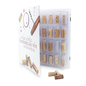 FC, Sheets (4 rings) 24 compartments (23 x 55 mm.) suitable for Corks - Transparent - dim: 230 x 305 mm.