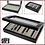 Presentation Display - for Pens (10 pcs.) Walnut color with beige interior - dim: 310 x 200 x 60 mm.