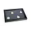 Presentation Display - for Pocket watches (8 x ) Black with blue interior - dim: 375 x 260 x 38 mm.