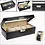 Presentation Display - for Watches (5 pcs.) Black leather look with beige interior - dim: 238 x 112 x 75 mm.