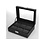 Presentation Display - for Watches (6 pcs.) Black Leather look with black interior - dim: 255 x 195 x 85 mm.