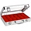 Presentation Display, Alu - Watches (12 x ) Red with blue interior - dim: 280 x 200 x 80 mm.