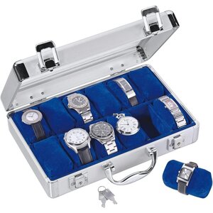 Safe Presentation Case Alu, Watches (12x) blue
