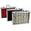 Presentatie Display, Alu - Horloges (18 x ) Grijs met blauw interieur - afm: 345 x 225 x 75 mm.