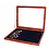 Presentation Display - for Medals and Pins - Mahogany color with blue interior - dim: 510 x 390 x 30 mm.
