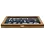 Presentation Display - for Medals and Pins - Wild oak with blue interior - dim: 375 x 260 x 30 mm.
