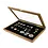 Presentation Display - for Medals and Pins - Wild oak with blue interior - dim: 375 x 260 x 30 mm.