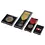 Medal Box - Square - Black insert with Transparent lid - dim: 64 x 64 x 11 mm.