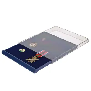 Stacking element, Nova Standard - suitable for Medals - Dark blue - dim: 245 x 200 x 35 mm.