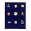 Stacking element, Standard wide - suitable for Pins and Medals - Dark blue - dim: 375 x 267 x 30 mm.