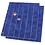 Compact A4, Sheets (4 rings) suitable for Pins (42 pcs.) Blue velvet, incl. Transp. separation sheets - dim: 210 x 255 mm.