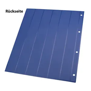 Compact A4, Sheets (4 rings) suitable for Pins (42 pcs.) Blue velvet, incl. Transp. separation sheets - dim: 210 x 255 mm.