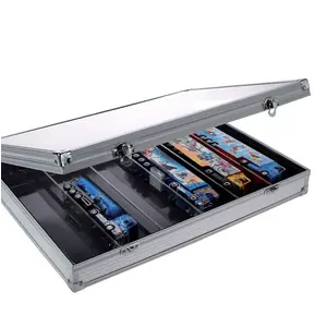 Presentation Display, Alu - Midi - 6 compartments (275 x 57) dim: 395 x 300 x 65 mm.