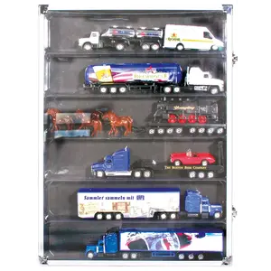 Präsentationsdisplay, Alu - Midi - 6er Einteilung (275 x 57) Abm: 395 x 300 x 65 mm.