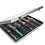 Presentatie Display, Alu - Midi - 6 vaks indeling (275 x 57) afm: 395 x 300 x 45 mm.