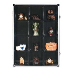 Presentation Display, Alu - Midi - 12 compartments (87 x 90) dim: 395 x 300 x 45 mm.