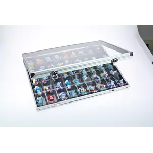 Presentatie Display, Alu - Midi - 45 vaks indeling (36 x 49) afm: 395 x 300 x 65 mm.