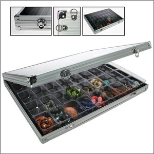 Presentation Display, Alu - Midi - 45 compartments (36 x 49) dim: 395 x 300 x 45 mm.