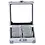 Presentation Display, Alu - Mini - 1 compartment (85 x 80) dim: 100 x 95 x 40 mm.