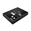 Présentoir - 6 compartiments (275 x 57 mm.) pour Modèles réduits - Noir avec intérieur noir - dim: 400 x 300 x 55 mm.