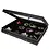 Presentation Display - 12 compartments (87 x 90 mm.) for Minerals - Black with black interior - dim: 400 x 300 x 55 mm.