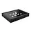 Presentation Display - 24 compartments (65 x 58 mm.) for Minerals - Black with black interior - dim: 400 x 300 x 55 mm.
