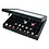 Presentation Display - 45 compartments (36 x 46 mm.) for Miniatures - Black with black interior - dim: 400 x 300 x 55 mm.