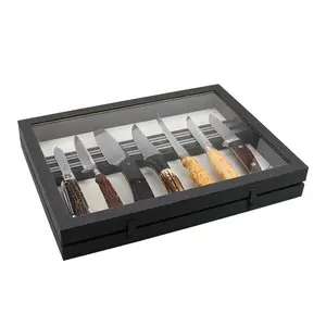 Black Edition, Pressentation Box - suitable for Knives - Black - dim: 400 x 300 x 55 mm.