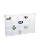 Safe, Acrylic, Display case with sliding door, Mini - 20 compartments - Transparent - dim: 300x45x200 mm. ■ per pc.