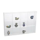 Safe, Acryl, Vitrine met schuifdeur, Mini - 12 vakken - Transparant - afm: 300x45x200 mm. ■ per st.