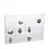 Acrylic, Display case with sliding door, Mini - 12 compartments - Transparent - dim: 300 x 45 x 200 mm.