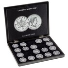 Leuchtturm, Presentation case, Volterra Uno - for Coins - Maple Leaf, 1 oz Silver in capsules (20 pcs.)  Black - dim: 305x245x30 mm. ■ per pc.