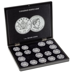 Presentation case, Volterra Uno - for Coins - Maple Leaf, 1 oz Silver in capsules (20 pcs.)