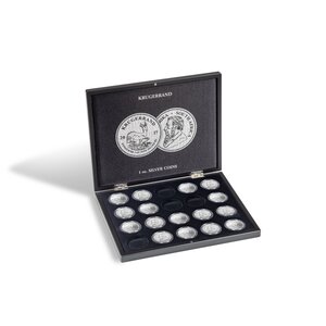 Presentation case, Volterra Uno - for Coins - Krügerrand, 1 oz Silver in capsules (20 pcs