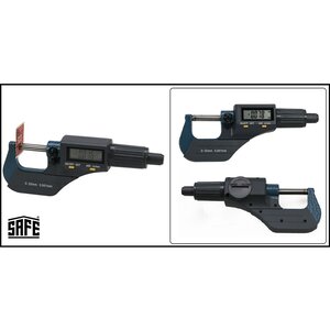 Digital thickness gauge, precision 1/1000 mm.