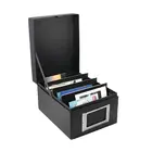 Safe, Black edition, Boîte de rangement A6 - convient pour: les Cartes postales - Noir - dim: 180x250x135 mm. ■ par pc.