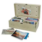 Safe, Boîte de rangement, Retro - pour cartes postales (600 pcs.)  Conceptionimpression - dim: 360x200x140 mm. ■ par pc.