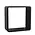 Safe, Quadro, Wall cube - Noir - dim: 310x310x195 mm. ■ par pc.