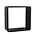 Safe, Quadro, Wall cube - Noir - dim: 360x360x195 mm. ■ par pc.