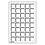 Tableau, Modèle L - Compartiment dim: 33 x 33 mm. (40 pcs.) Bleu - dim: 334 x 220 x 10 mm.
